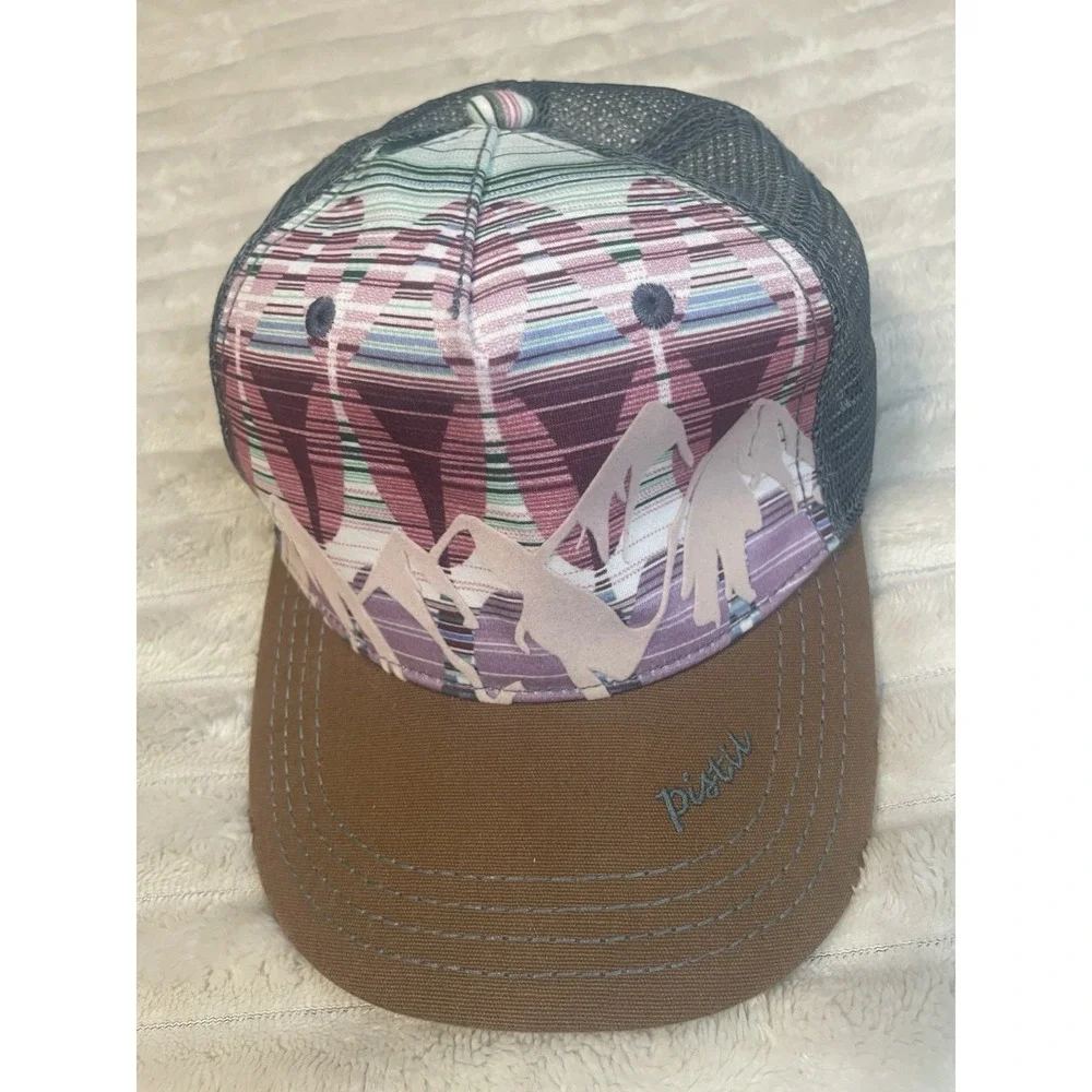 Pistil McKinley Women's Mesh Snapback Trucker Hat Pink/Teal